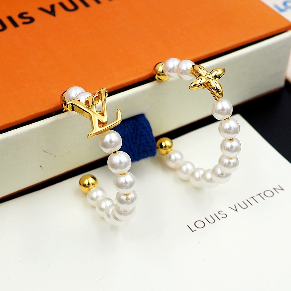 LV Rose Gold Vintage-Inspired Earrings 300