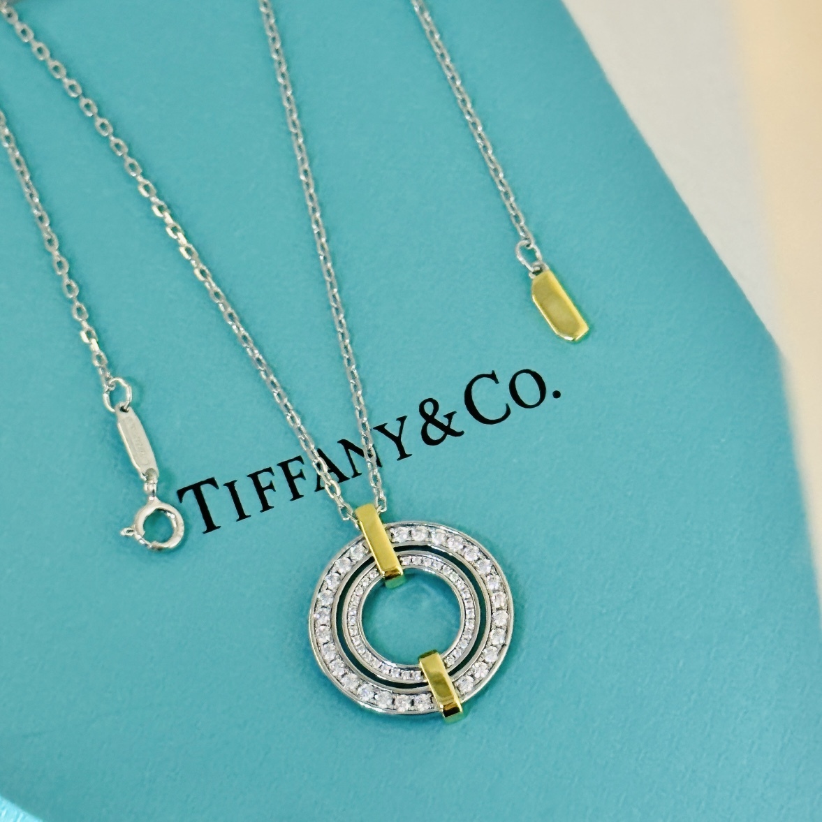 Tiffany Silver Logo-Accented Necklace 186