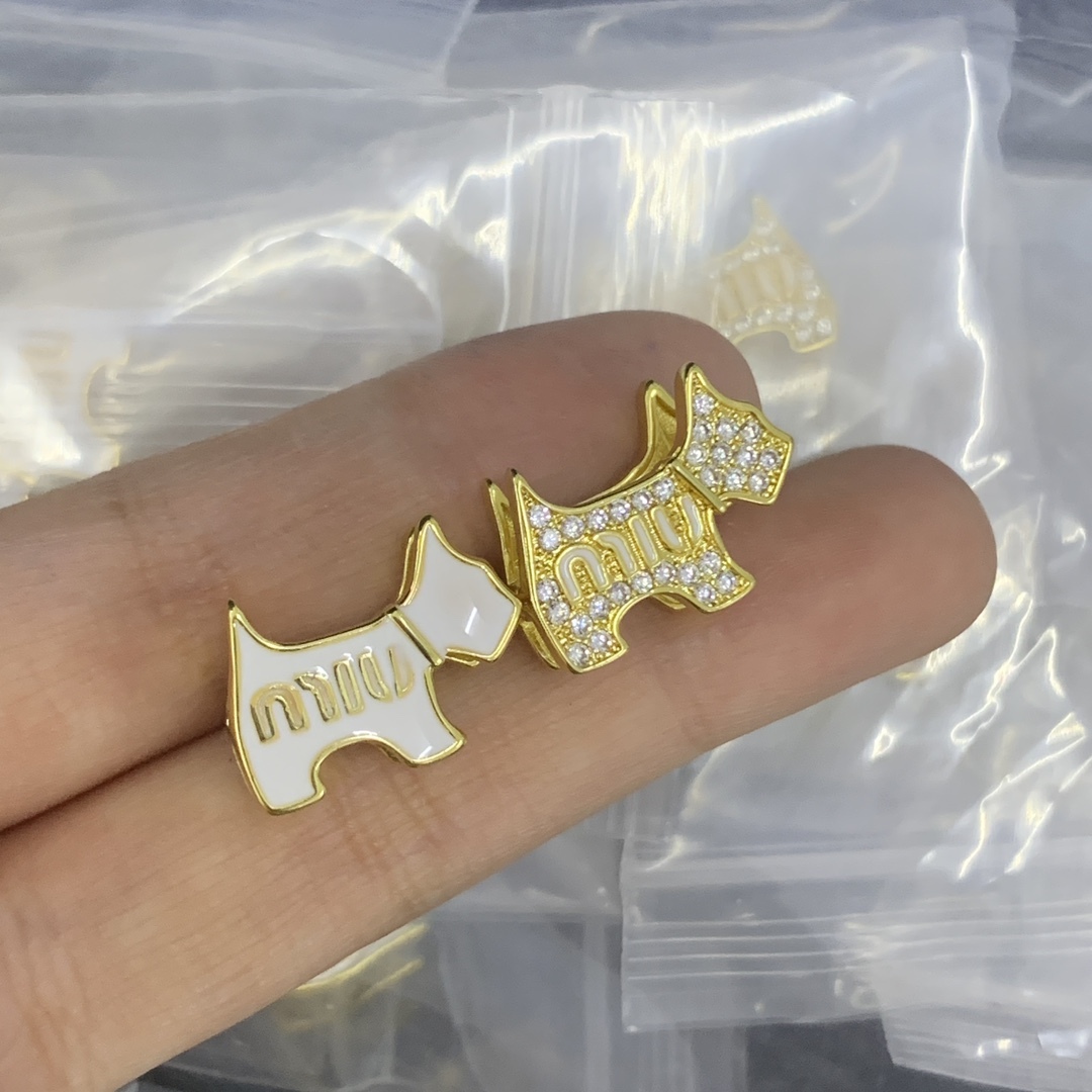 Miu Miu Gold Romantic Earrings 057