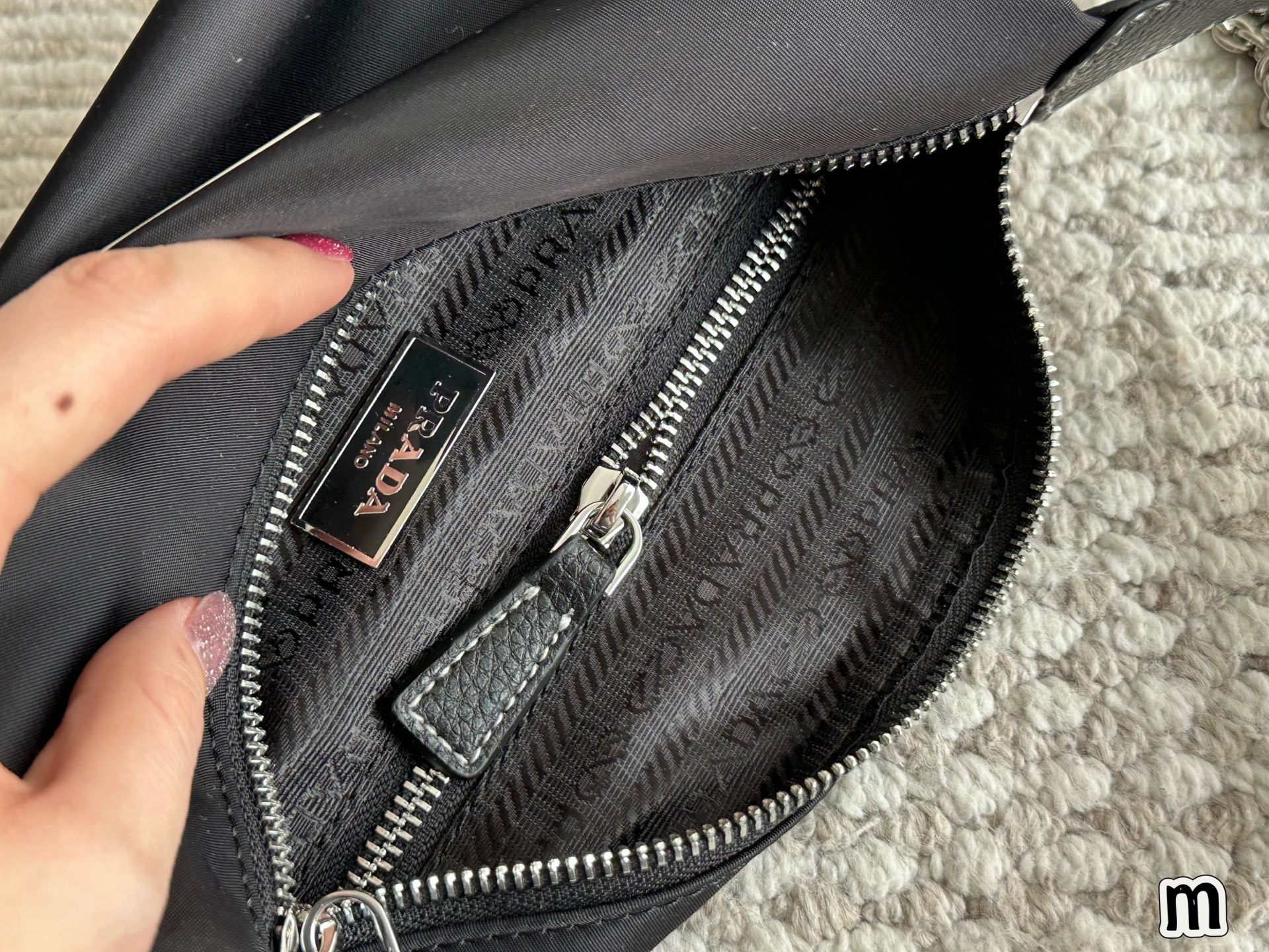Prada Silver Vintage-Inspired Bag 046