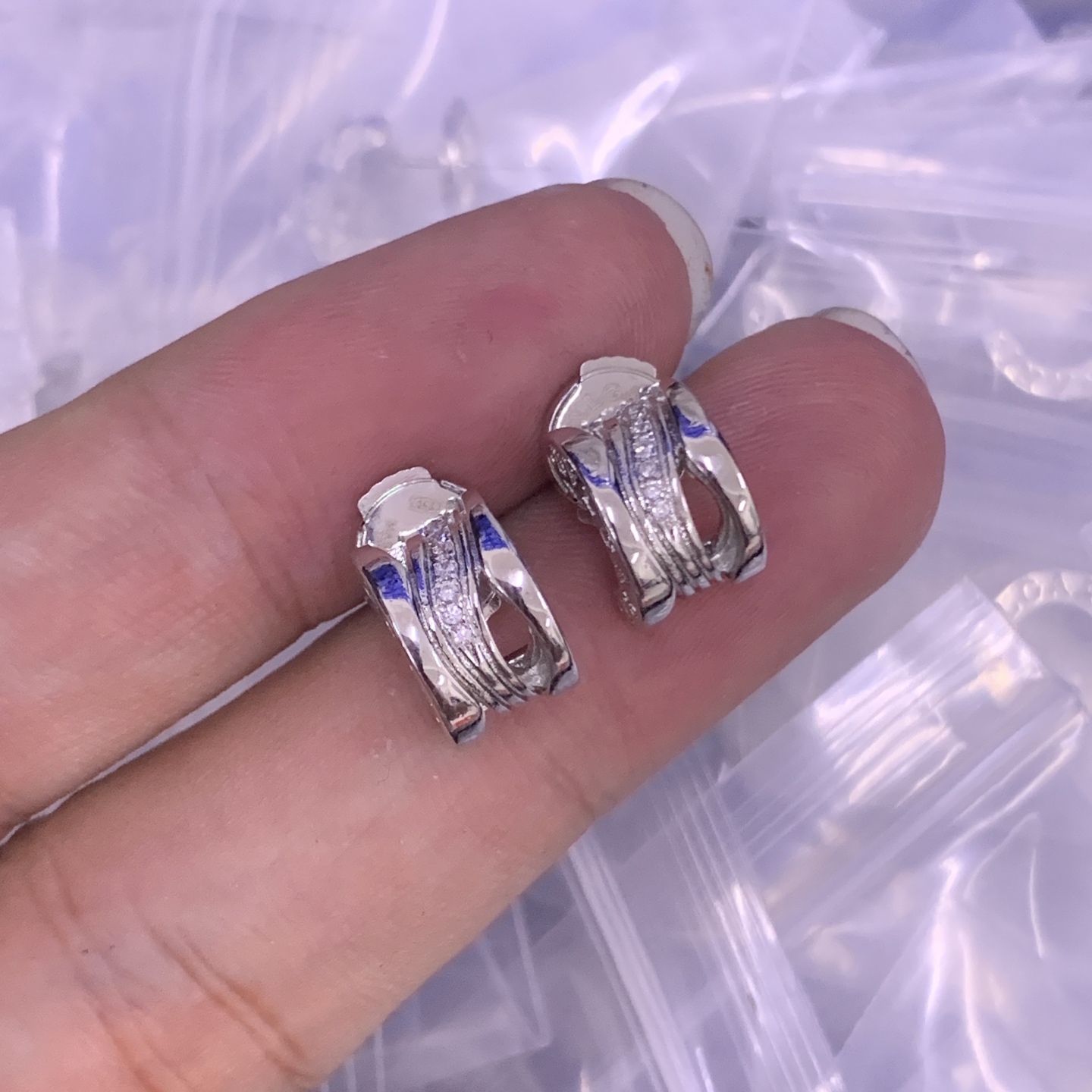 BVLGARI Silver Vintage-Inspired Earrings 090