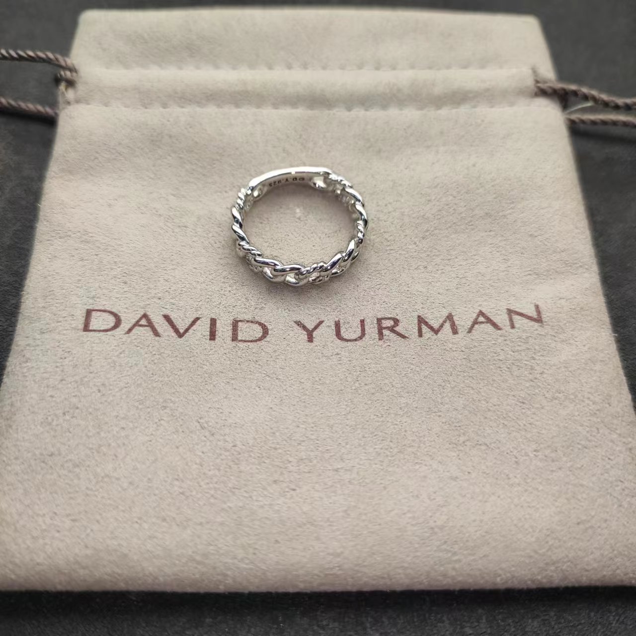 David Yurman Silver Geometric Ring 275