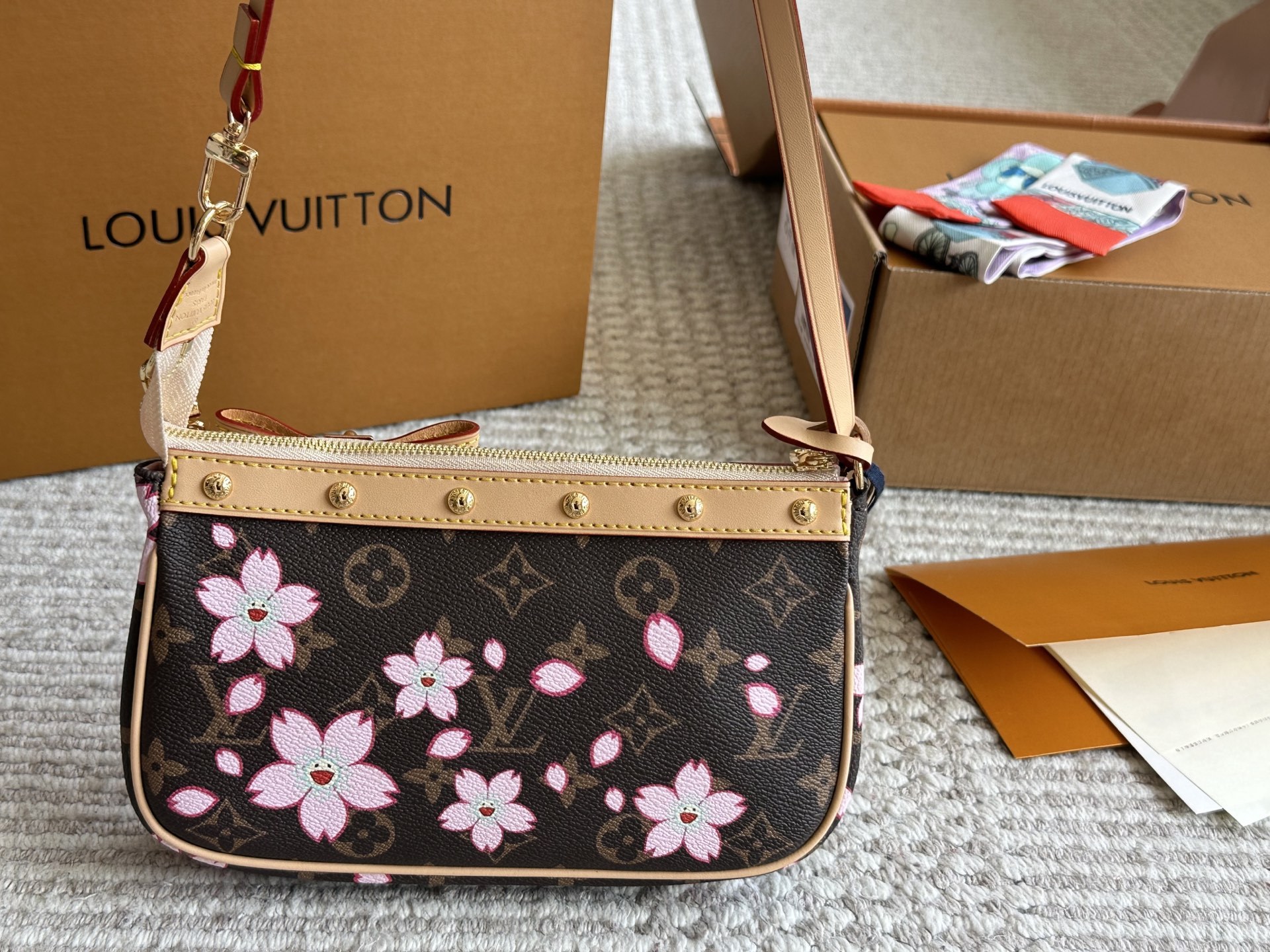 LV Rose Gold Quilted Bag 1511