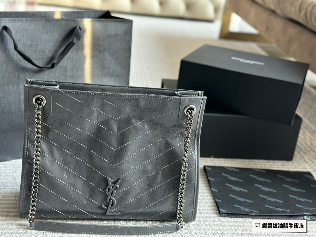 YSL Silver Quilted Bag 154