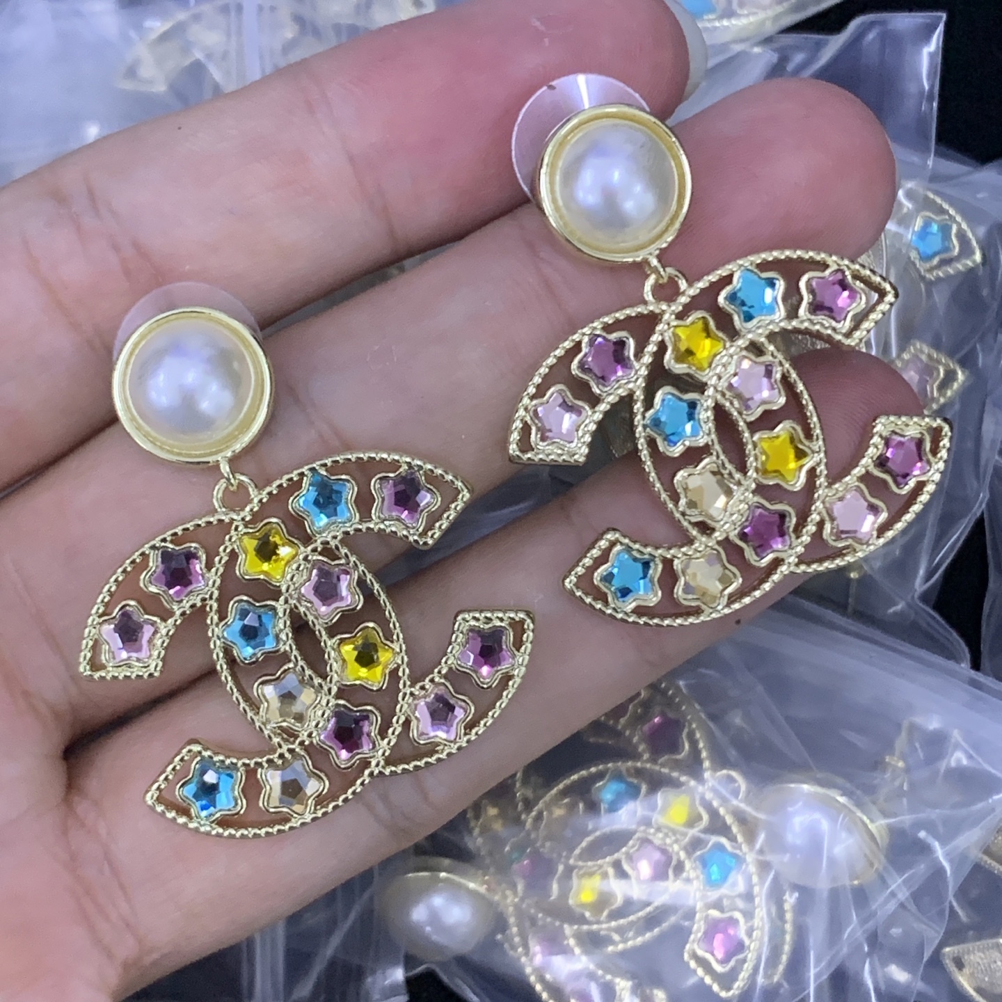 Chanel Gold Vintage-Inspired Earrings 411