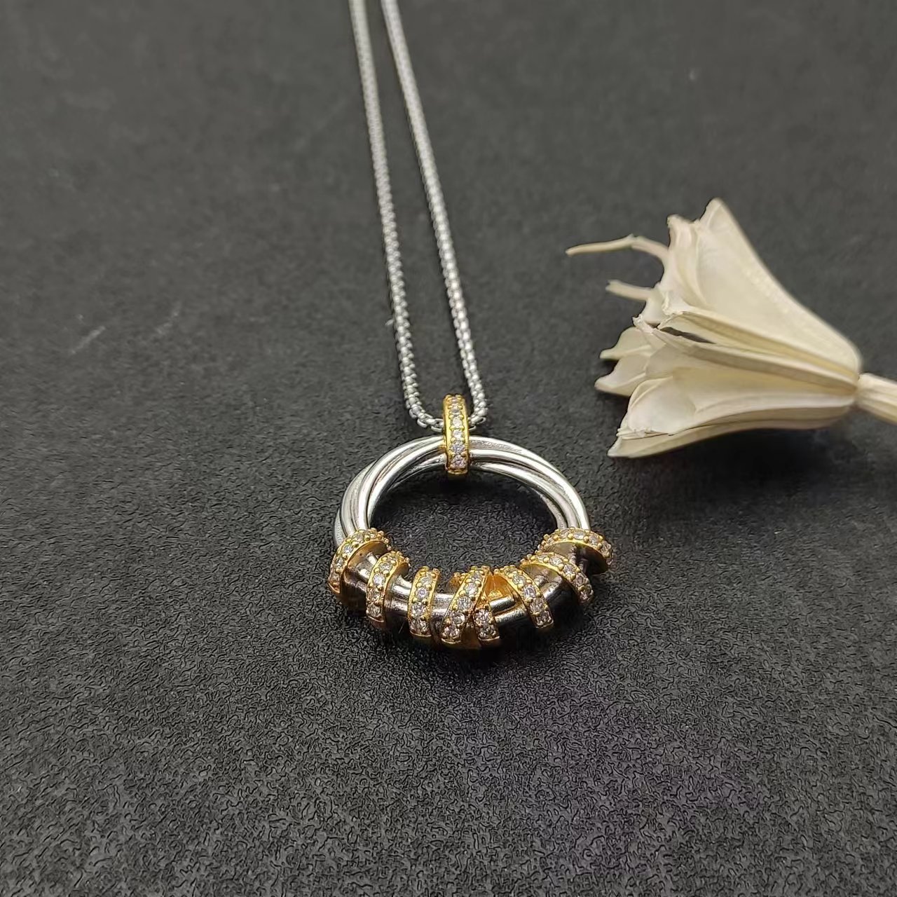 David Yurman Rose Gold Vintage-Inspired Necklace 157