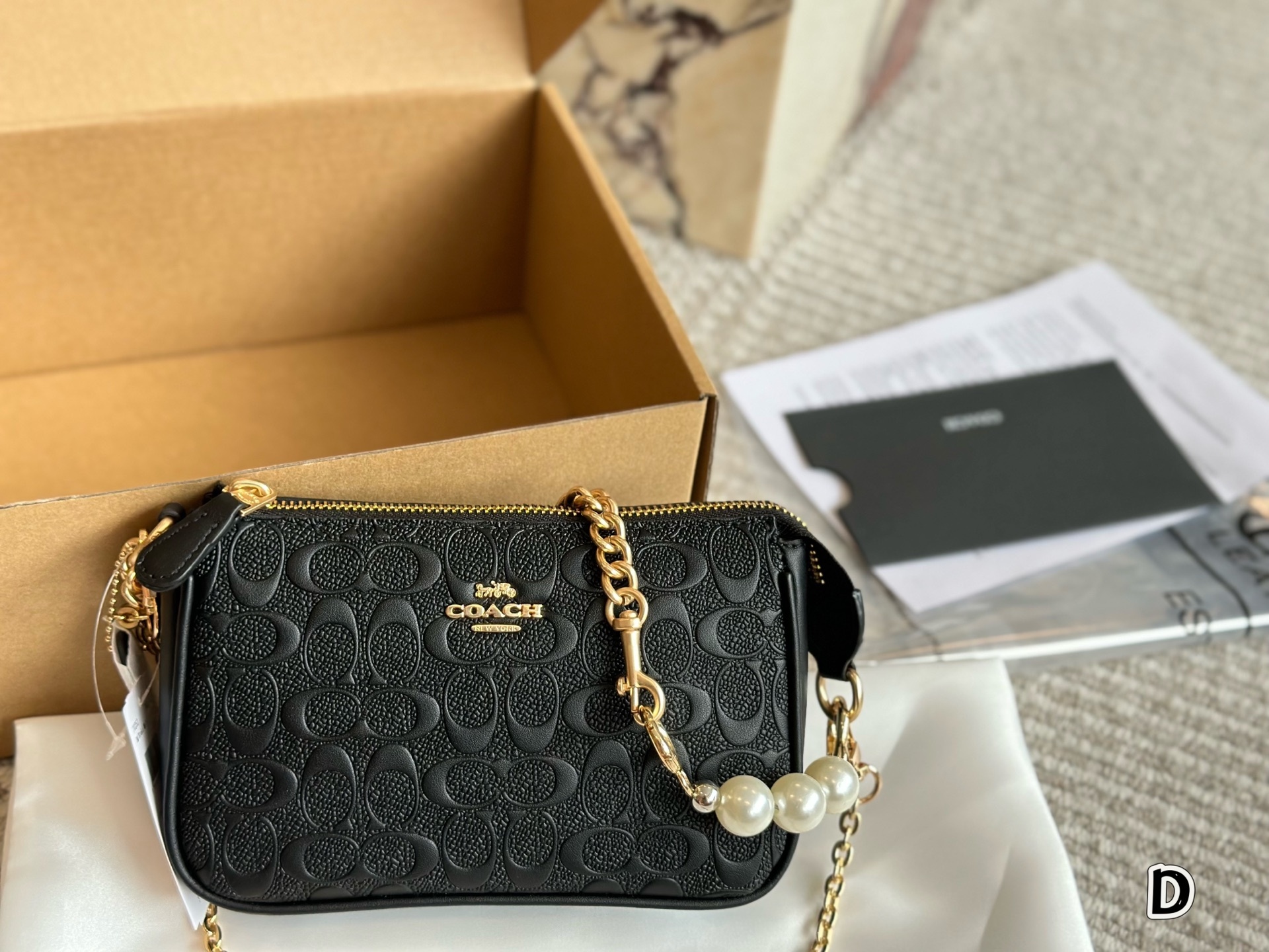 Coach Beige Vintage-Inspired Bag 008