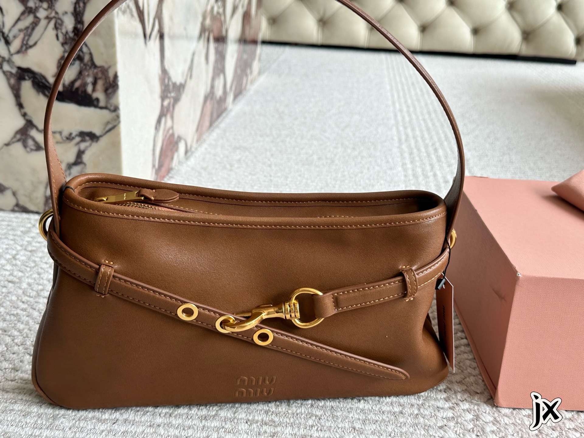 Miu Miu Rose Gold Vintage-Inspired Bag 164