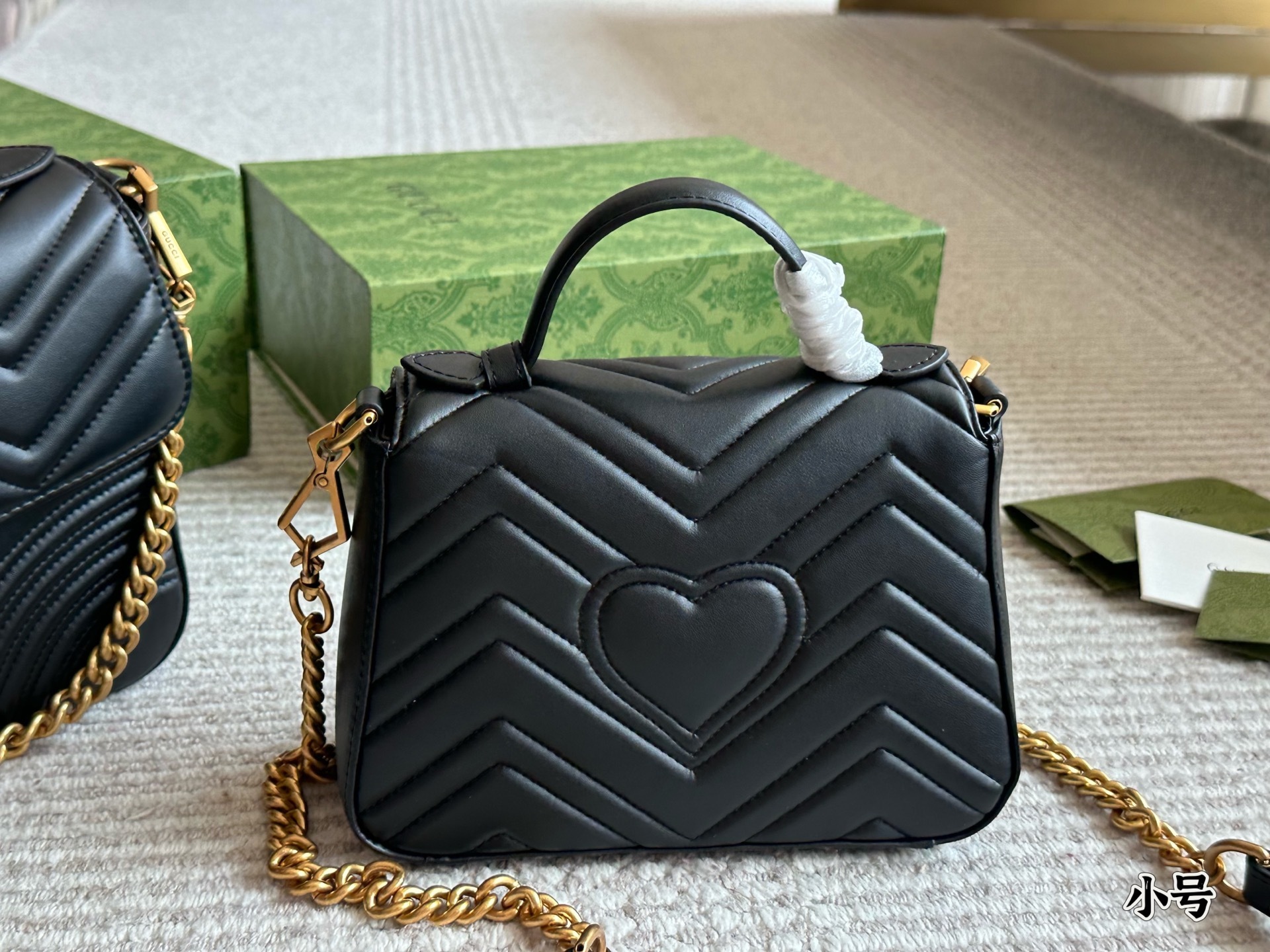 Gucci Gold Quilted Bag 542