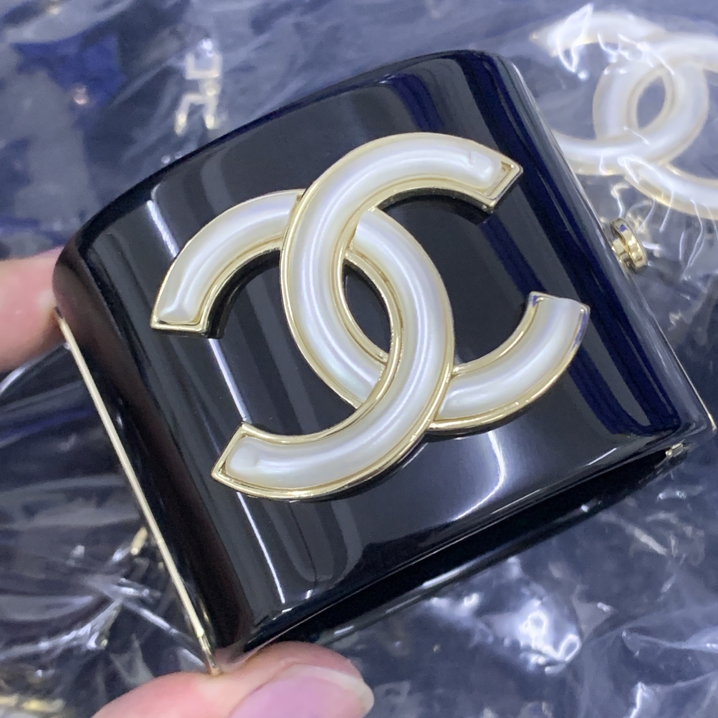 Chanel Rose Gold Logo-Accented Bracelet 675