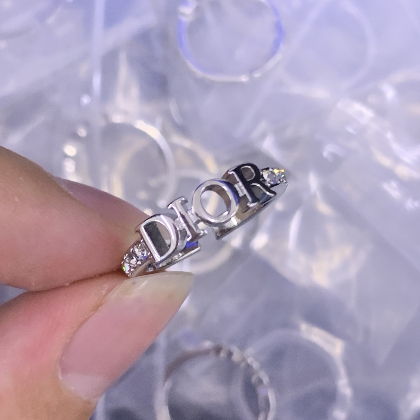 Dior Silver Logo-Accented Ring 148