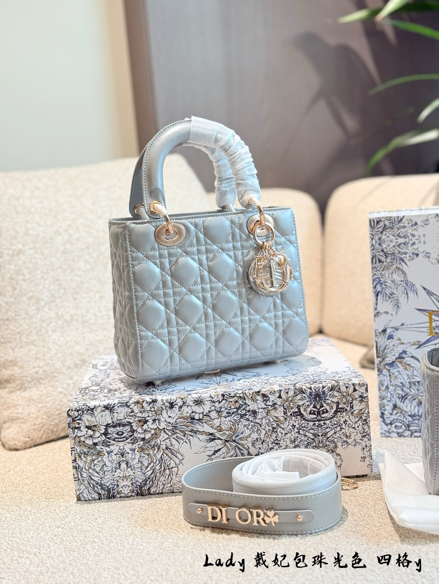 Dior lady Pink Quilted Bag 715