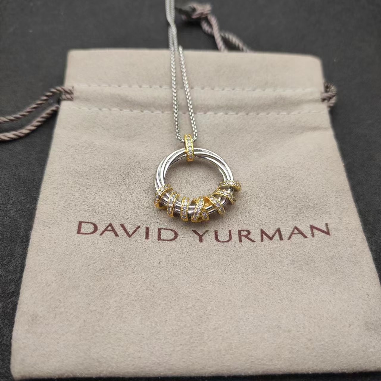 David Yurman Rose Gold Vintage-Inspired Necklace 157