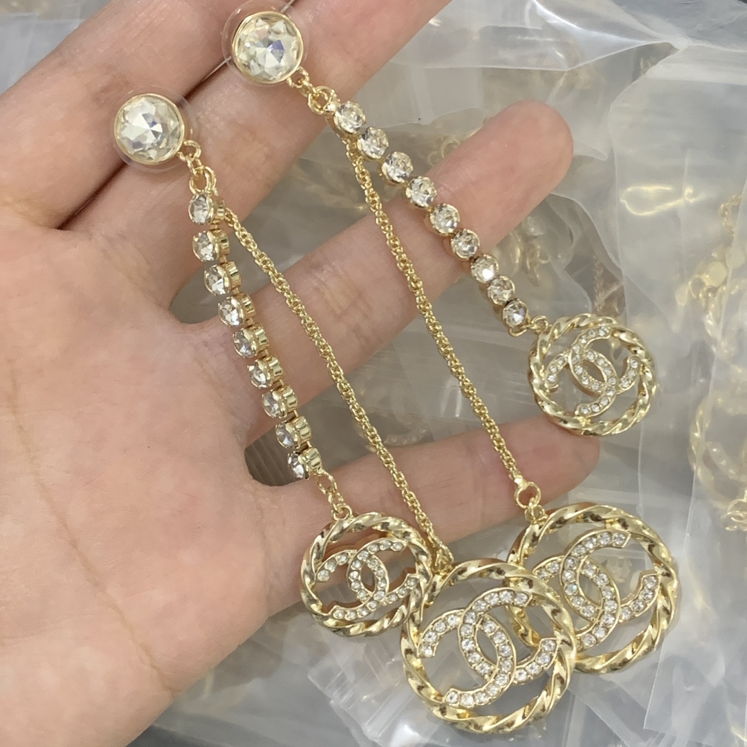 Chanel Silver Vintage-Inspired Earrings 457