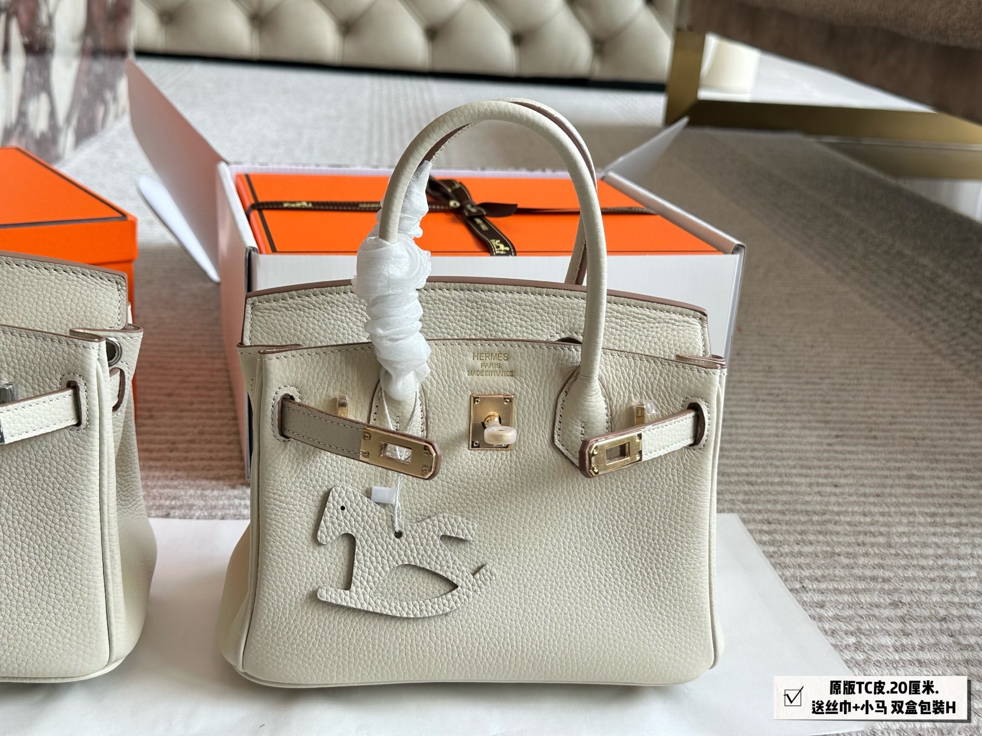 Hermes h birkin Silver Vintage-Inspired Bag 290