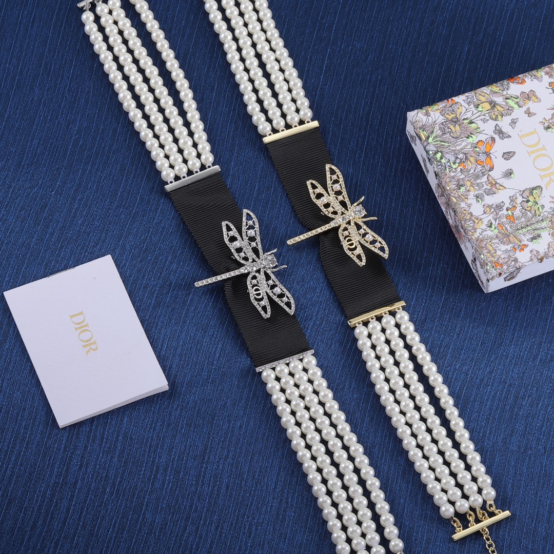 Dior Silver Vintage-Inspired Necklace 050