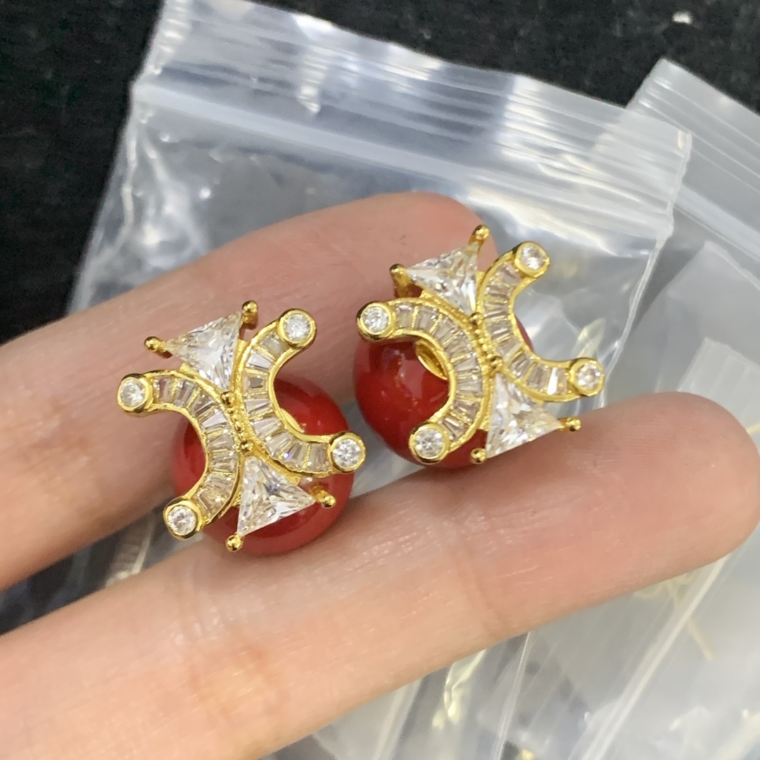 Celine Rose Gold Vintage-Inspired Earrings 170