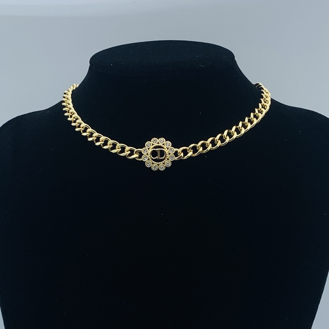Dior Silver Vintage-Inspired Necklace 403