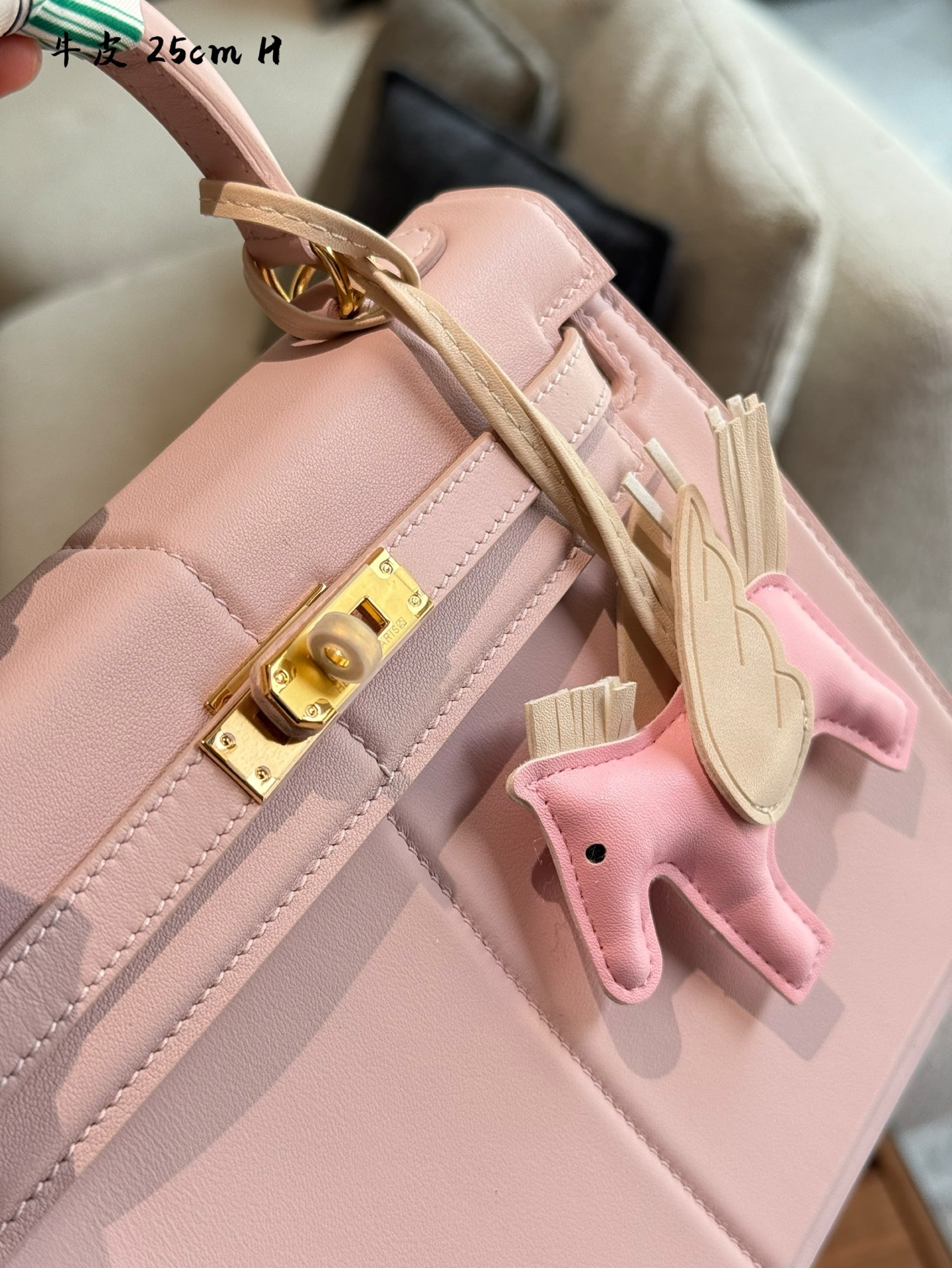 Hermes h padded 25 Silver Vintage-Inspired Bag 270