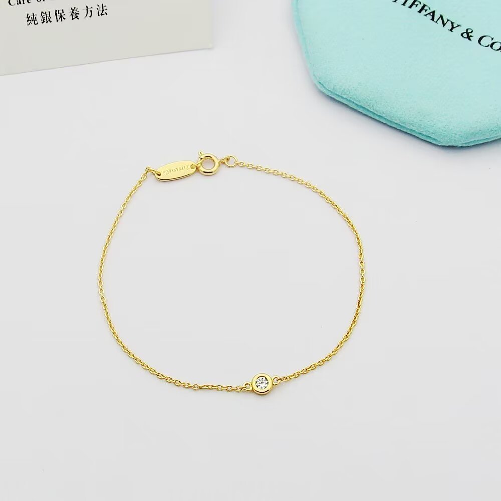 Tiffany Silver Logo-Accented Bracelet 038