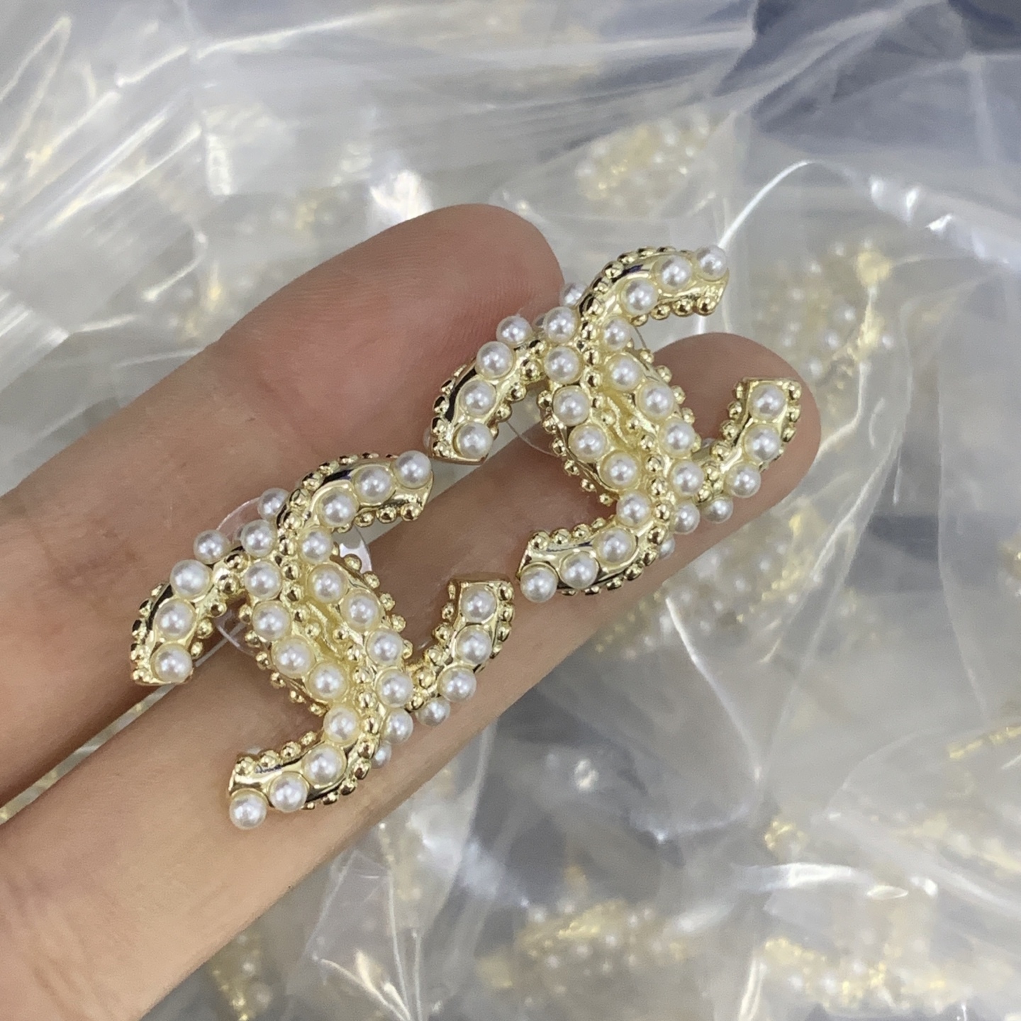 Chanel Silver Vintage-Inspired Earrings 223