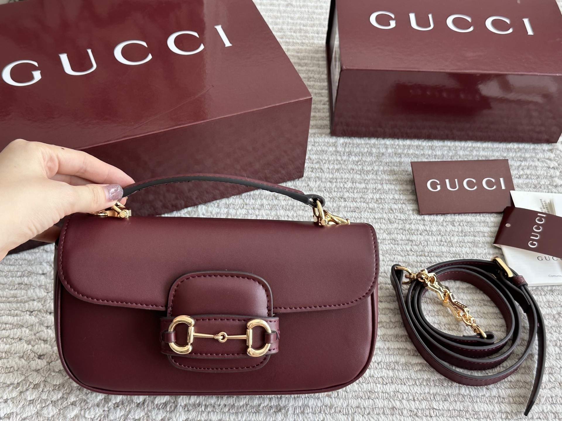 Gucci Beige Quilted Bag 586