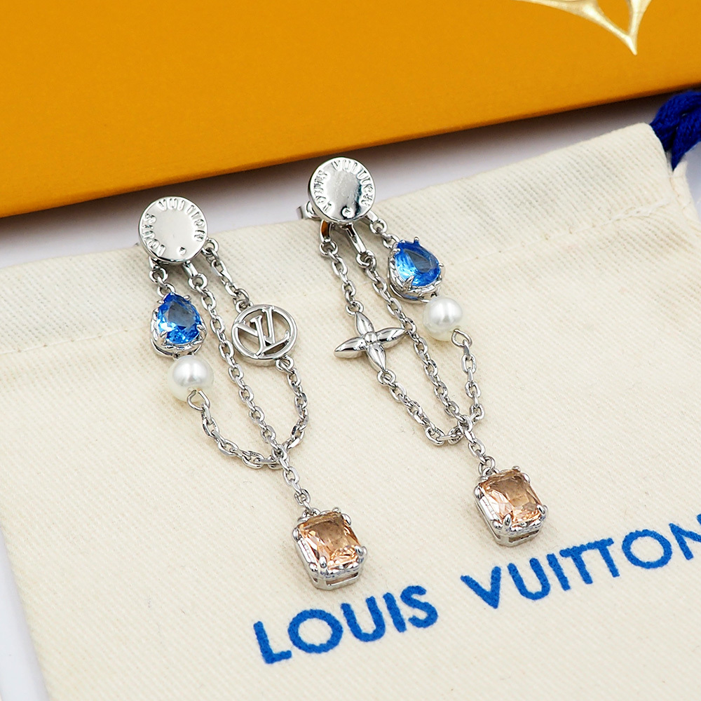 LV Silver Vintage-Inspired Earrings 213