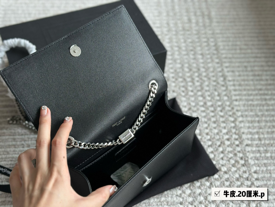 YSL Silver Logo-Accented Bag 142