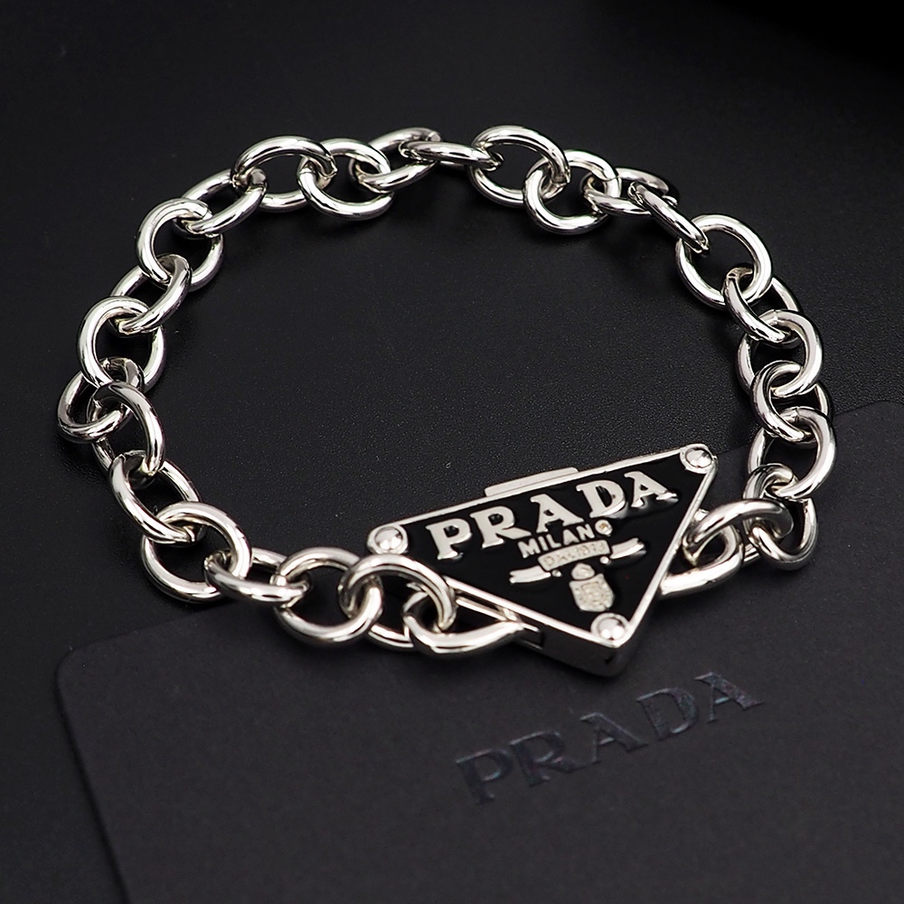 Prada Silver Vintage-Inspired Bracelet 114