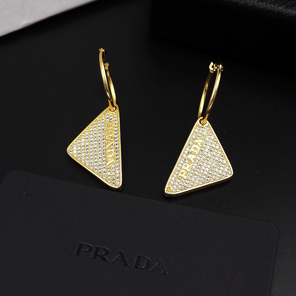 Prada Gold Romantic Earrings 110