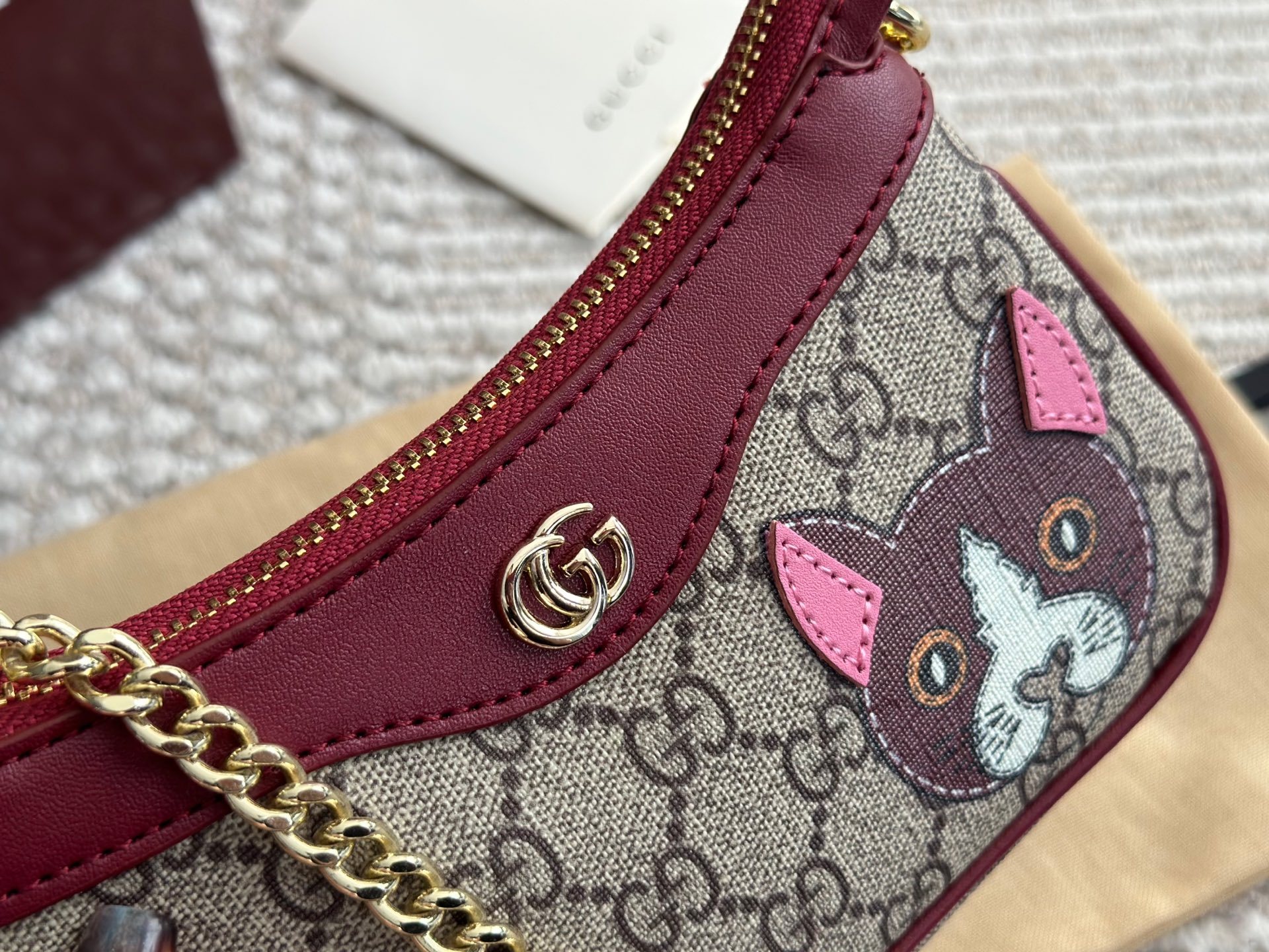 Gucci Rose Gold Quilted Bag 570