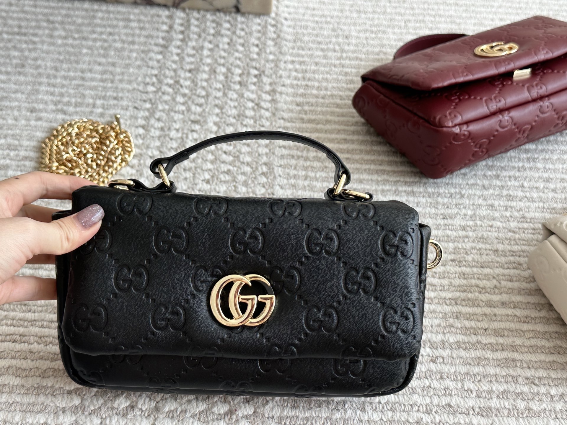 Gucci Gold Vintage-Inspired Bag 585