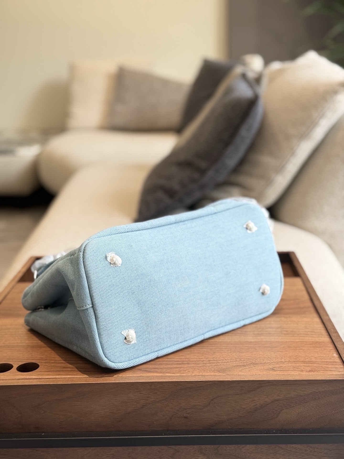 Prada Blue Vintage-Inspired Bag 018