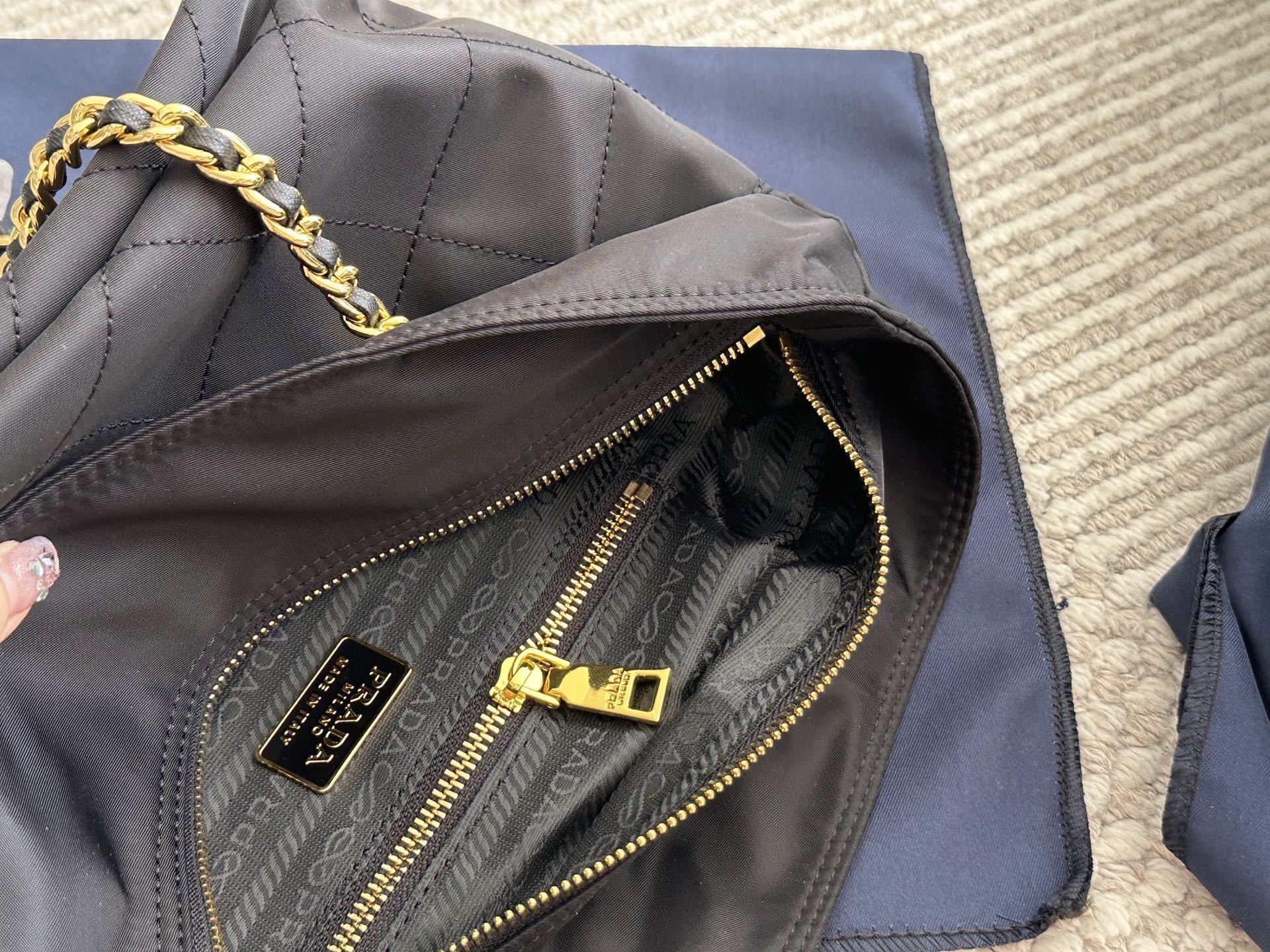 Prada Gold Vintage-Inspired Bag 068