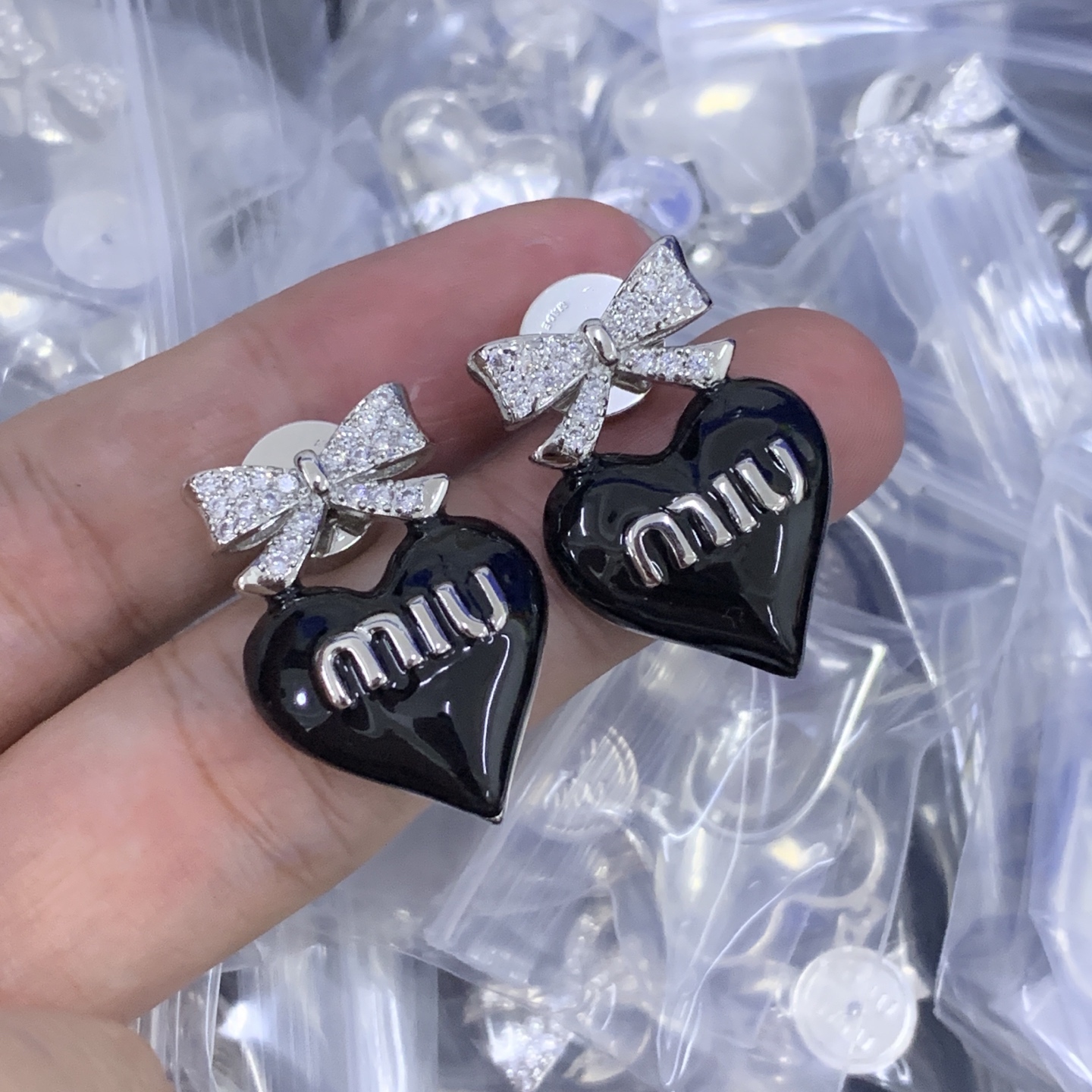 Miu Miu Silver Delicate Earrings 046
