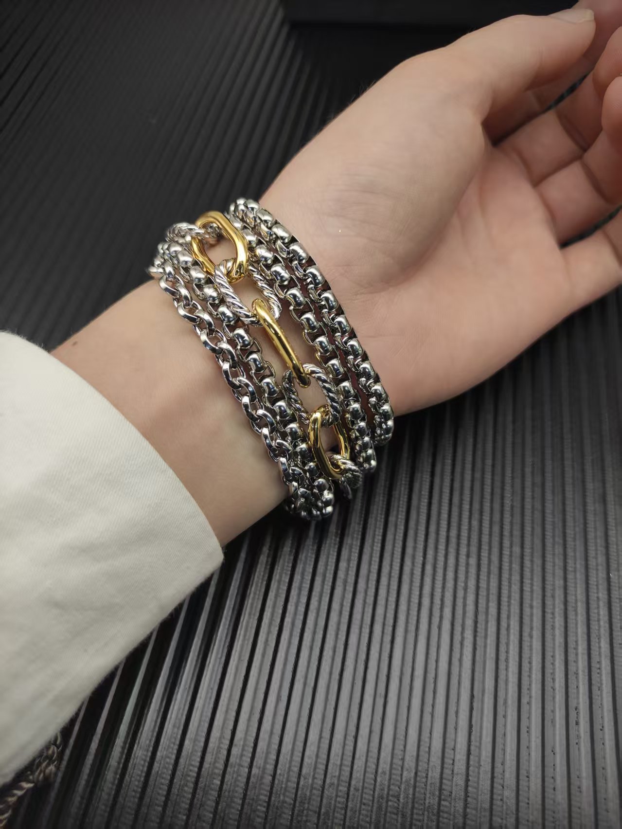 David Yurman Silver Vintage-Inspired Bracelet 106