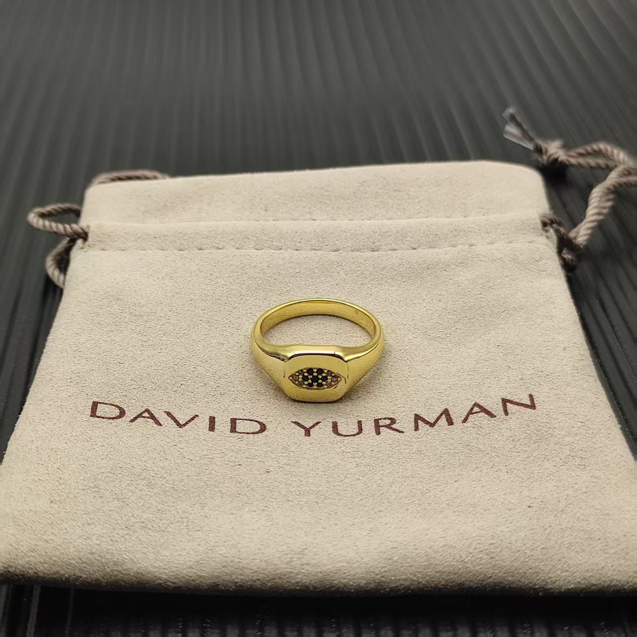 David Yurman Gold Logo-Accented Ring 297