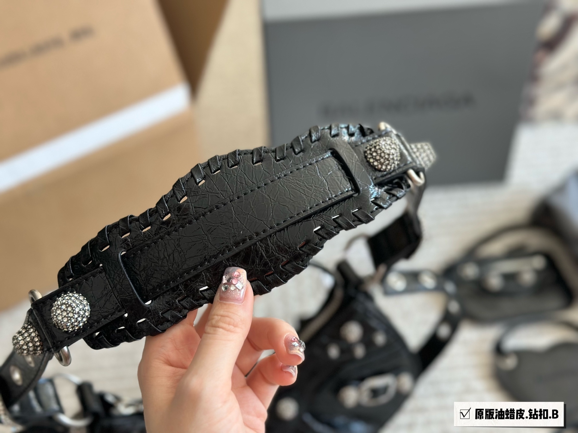 Balenciaga Silver Vintage-Inspired Bag 072