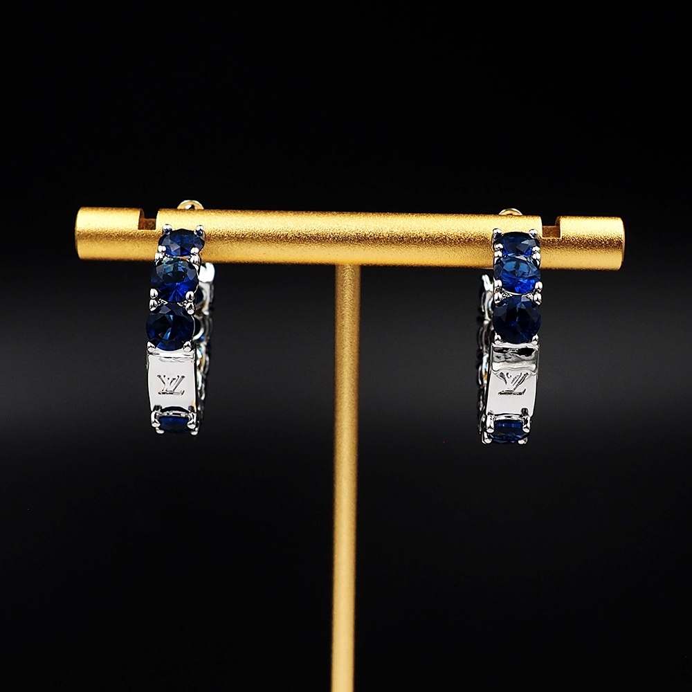 LV Silver Logo-Accented Earrings 223