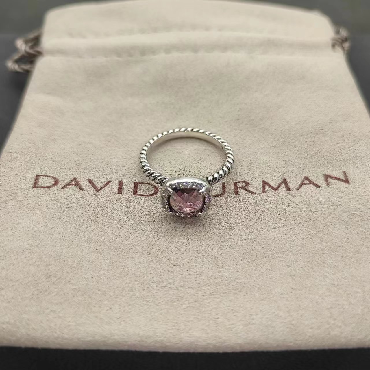 David Yurman Silver Logo-Accented Ring 280