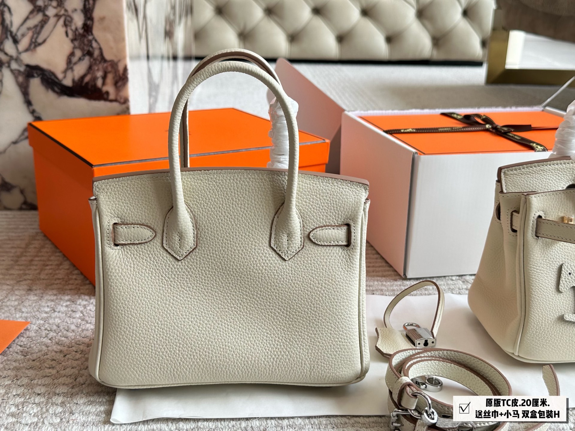 Hermes h birkin Silver Vintage-Inspired Bag 290