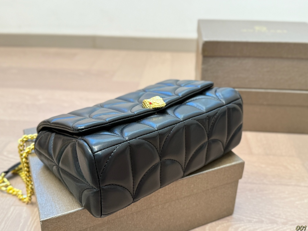 BVLGARI Yellow Quilted Bag 194