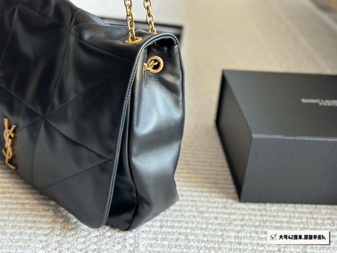 YSL Gold Logo-Accented Bag 158