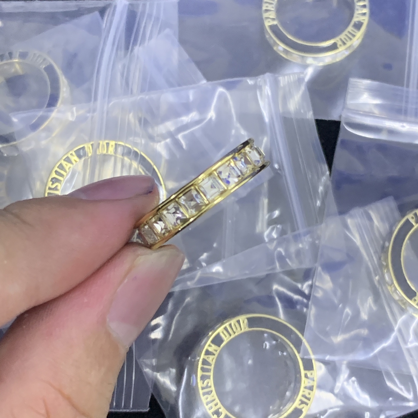 Dior Gold Logo-Accented Ring 570