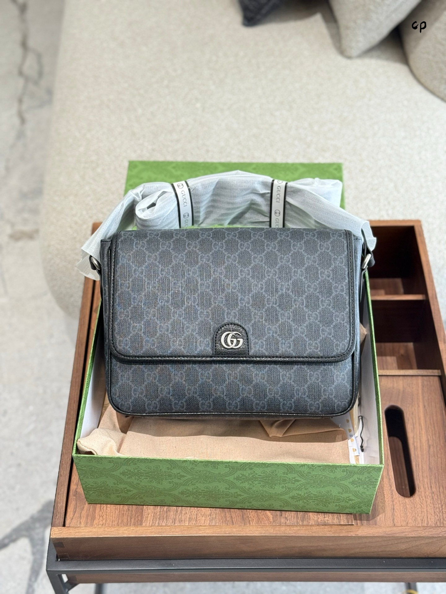 Gucci Green Quilted Bag 556