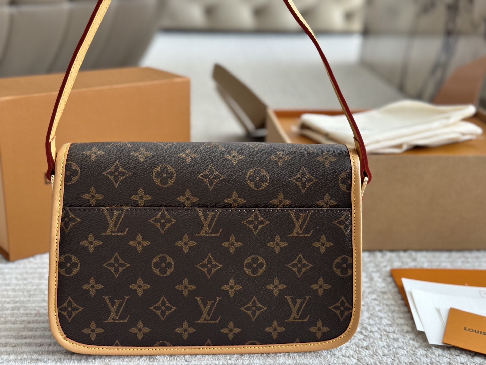 LV Rose Gold Quilted Bag 1546