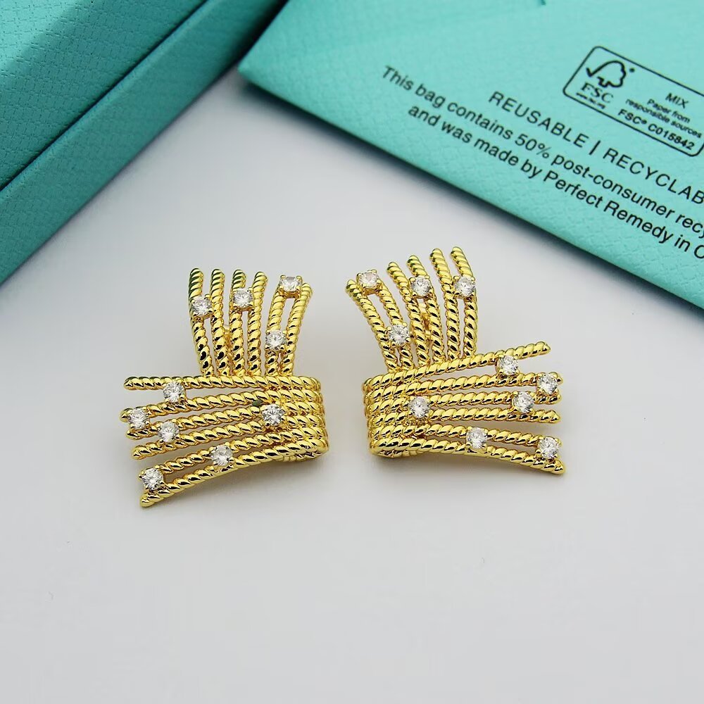 Tiffany Gold Vintage-Inspired Earrings 181