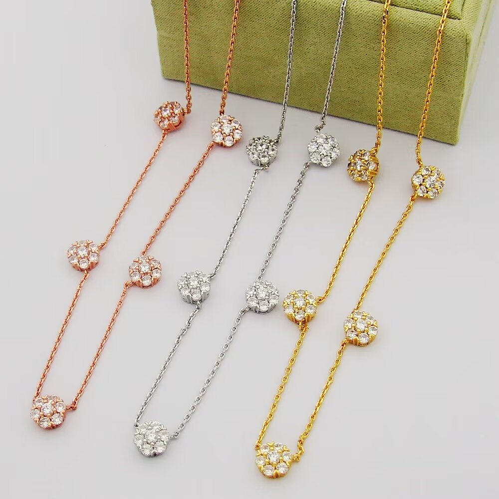 Van Cleef Rose Gold Logo-Accented Necklace 027