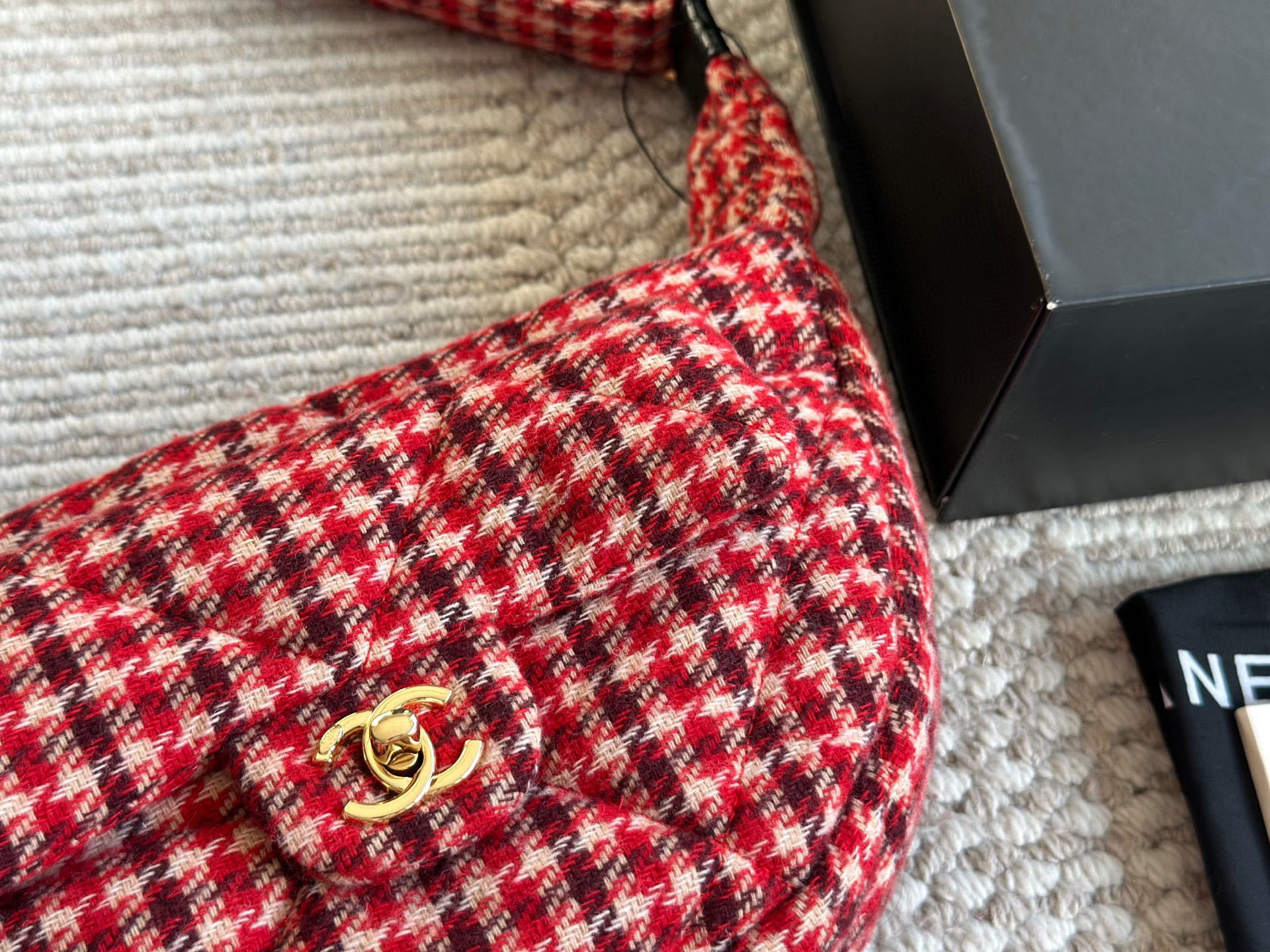 Chanel Red Quilted Bag 1382