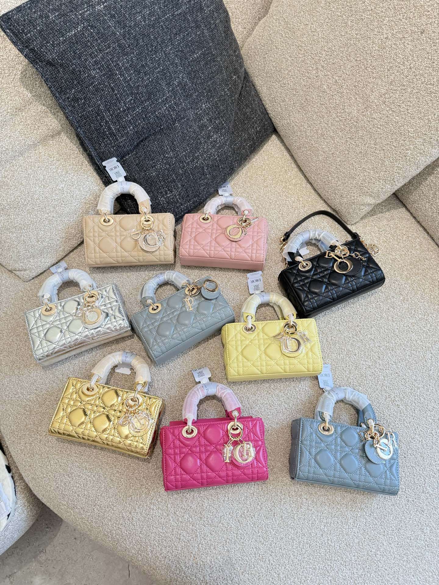 Dior d-joy Rose Gold Vintage-Inspired Bag 714